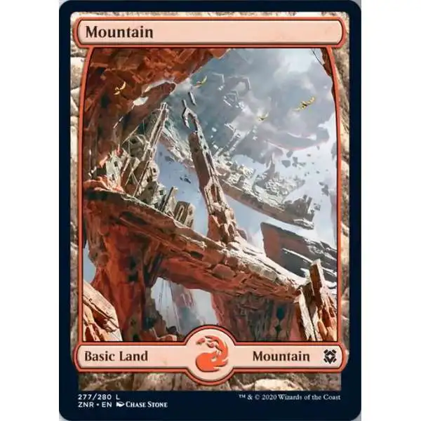 MtG Trading Card Game Zendikar Rising Common Mountain #277 [277]