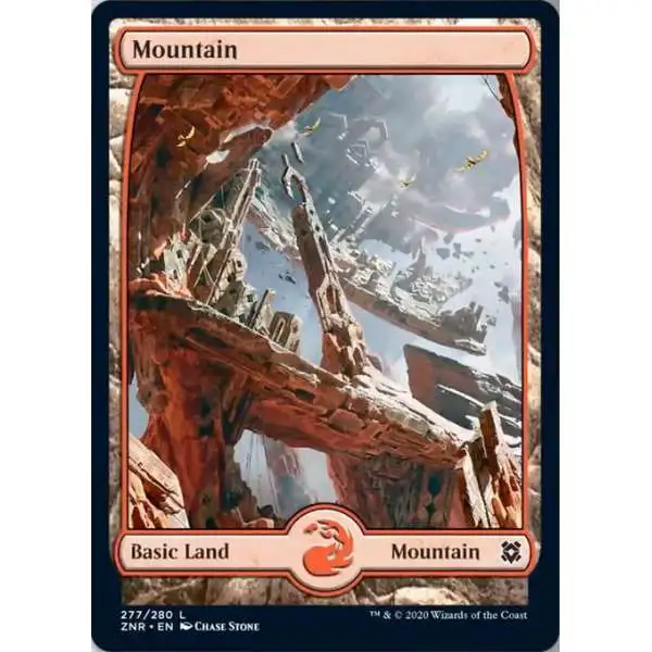 MtG Trading Card Game Zendikar Rising Common Mountain #277 [FOIL 277]