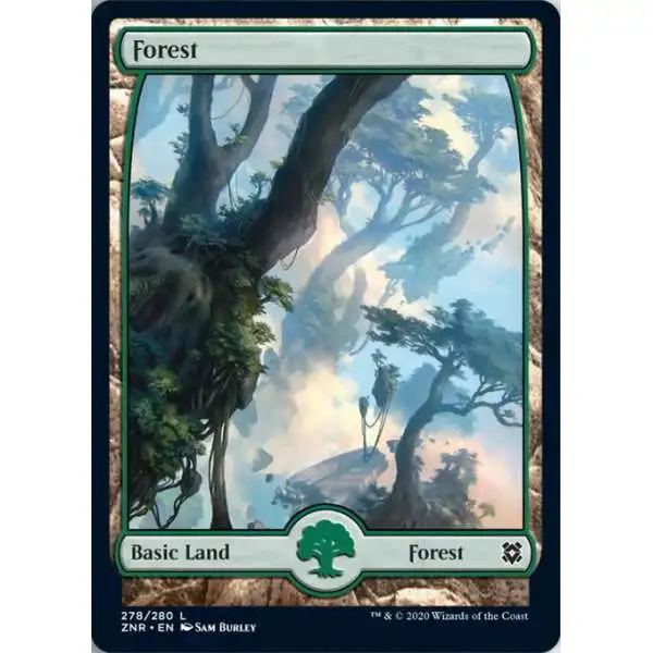 MtG Trading Card Game Zendikar Rising Common Forest #278 [278]