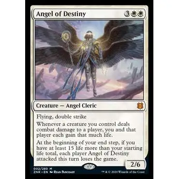 MtG Trading Card Game Zendikar Rising Mythic Rare Angel of Destiny #2