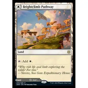 MtG Trading Card Game Zendikar Rising Rare Brightclimb Pathway // Grimclimb Pathway #259