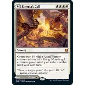 MtG Trading Card Game Zendikar Rising Mythic Rare Emeria's Call // Emeria, Shattered Skyclave #12