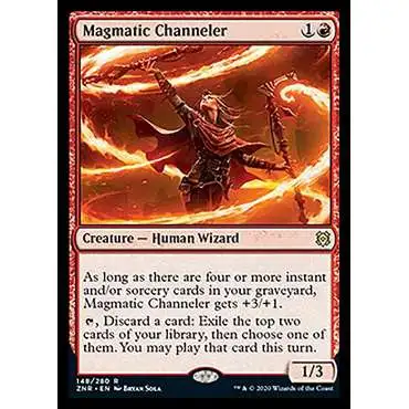 MtG Trading Card Game Zendikar Rising Rare Magmatic Channeler #148