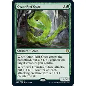 MtG Trading Card Game Zendikar Rising Rare Oran-Rief Ooze #198