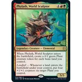 MtG Trading Card Game Zendikar Rising Rare Phylath, World Sculptor #234