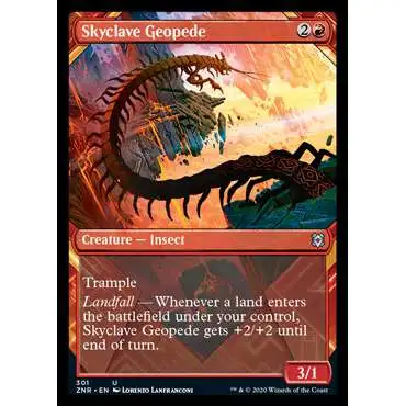 Magic The Gathering Trading Card Game Zendikar Rising Single Card Uncommon  Skyclave Geopede 301 FOIL Showcase - ToyWiz