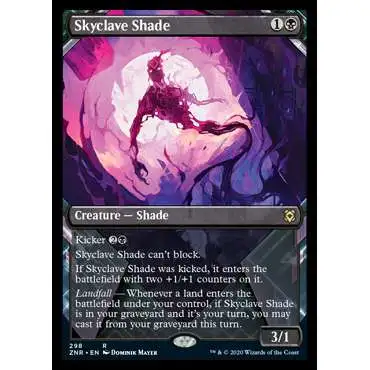 MtG Trading Card Game Zendikar Rising Rare Skyclave Shade #298 [Showcase]