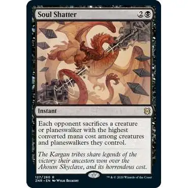 MtG Trading Card Game Zendikar Rising Rare Soul Shatter #127