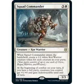 MtG Trading Card Game Zendikar Rising Rare Squad Commander #41