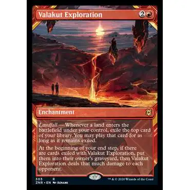 MtG Trading Card Game Zendikar Rising Rare Valakut Exploration #303 [Showcase]