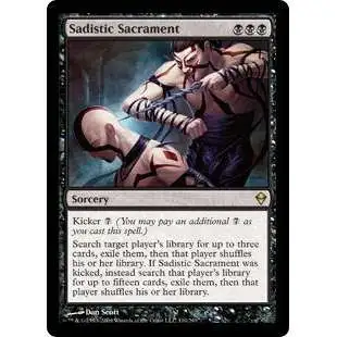 MtG Trading Card Game Zendikar Rare Sadistic Sacrament #110