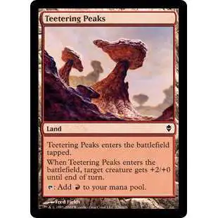 MtG Trading Card Game Zendikar Common Foil Teetering Peaks #226