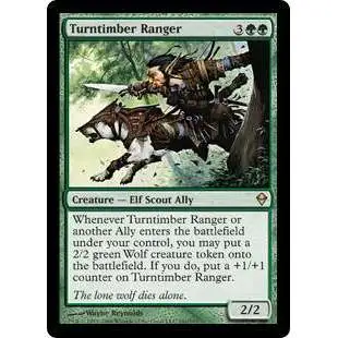MtG Trading Card Game Zendikar Rare Turntimber Ranger #191