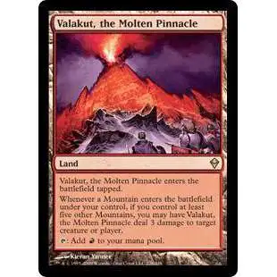 MtG Trading Card Game Zendikar Rare Valakut, the Molten Pinnacle #228