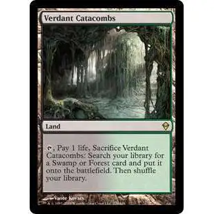 MtG Trading Card Game Zendikar Rare Verdant Catacombs #229