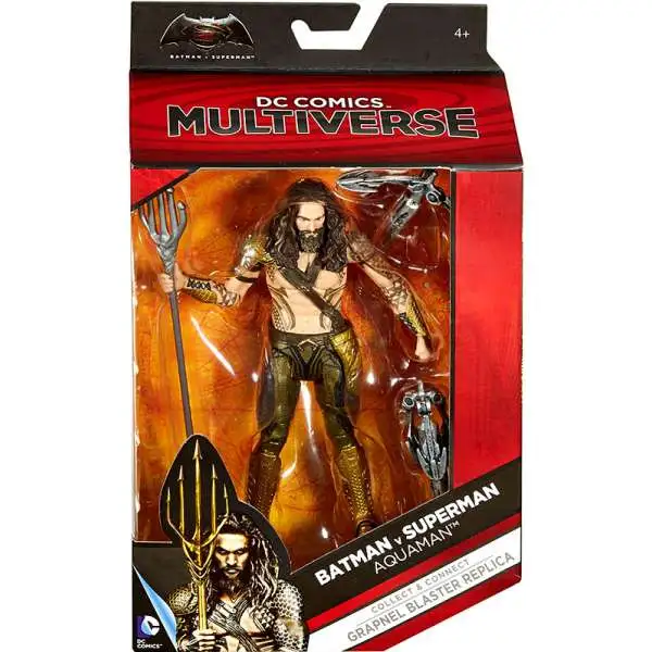 DC Batman V Superman: Dawn of Justice Multiverse Grapnel Blaster Series Aquaman Action Figure [Damaged Package]