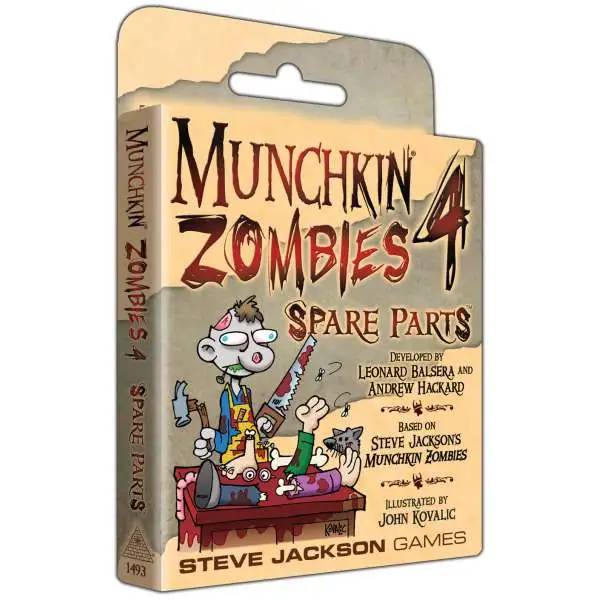 Munchkin Zombies 4 Spare Parts Card Game Expansion