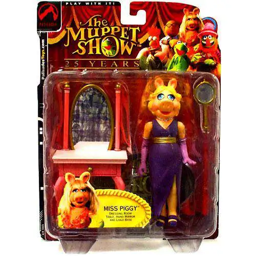 The Muppets The Muppet Show Series 1 Miss Piggy Action Figure [Purple Dress, Damaged Package]