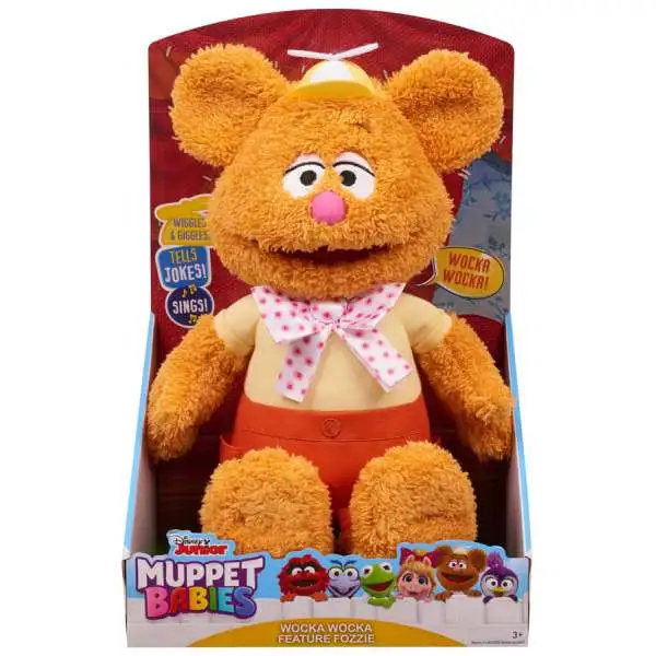 Disney Junior Muppet Babies Wocka Wocka Fozzie Exclusive Feature Plush