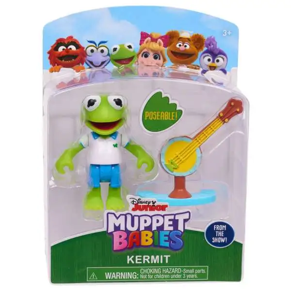 Disney Junior Muppet Babies Kermit Exclusive Poseable Action Figure