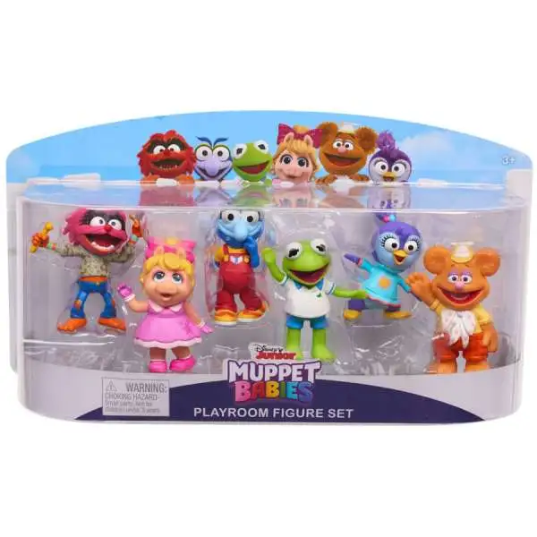 Disney Junior Muppet Babies Playroom Set 2.5-Inch Mini Figure 6-Pack