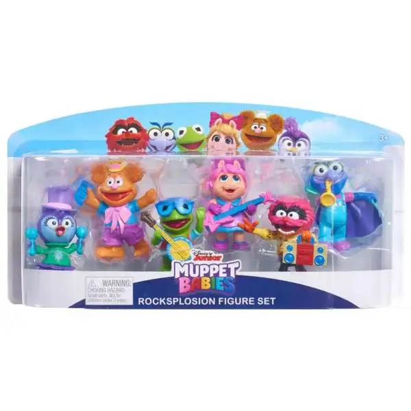 Disney Junior Muppet Babies Rocksplosion Set Exclusive 2.5-Inch Mini Figure 6-Pack