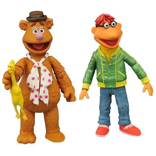 The Muppets Select Series 1 Fozzie Bear & Scooter Action Figure