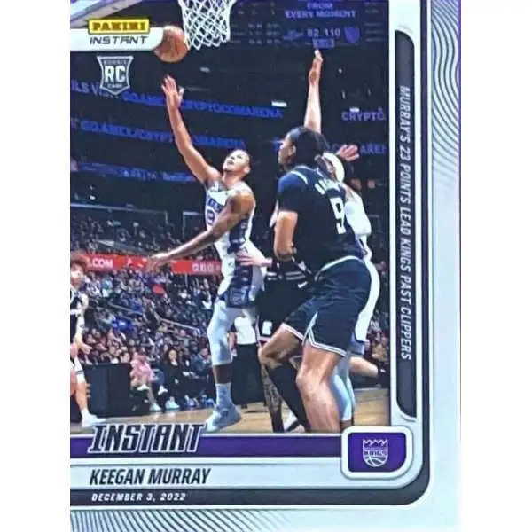 : KEEGAN MURRAY RC 2022-23 Panini Instant Draft Night ROOKIE  /1548#DN4 Kings COND NBA BASKETBALL : Collectibles & Fine Art