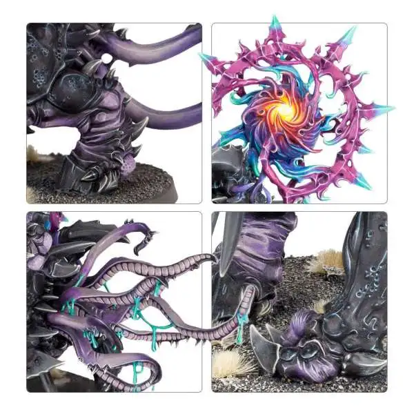 Warhammer Age of Sigmar Grand Alliance Chaos Mutalith Vortex Beast and Slaughterbrute Miniature [Black Box Multikit]