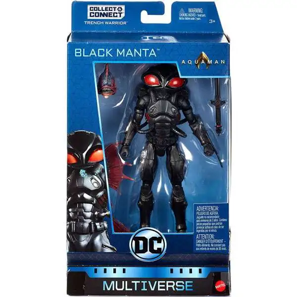 DC Aquaman Multiverse Trench Warrior Series Black Manta Action Figure