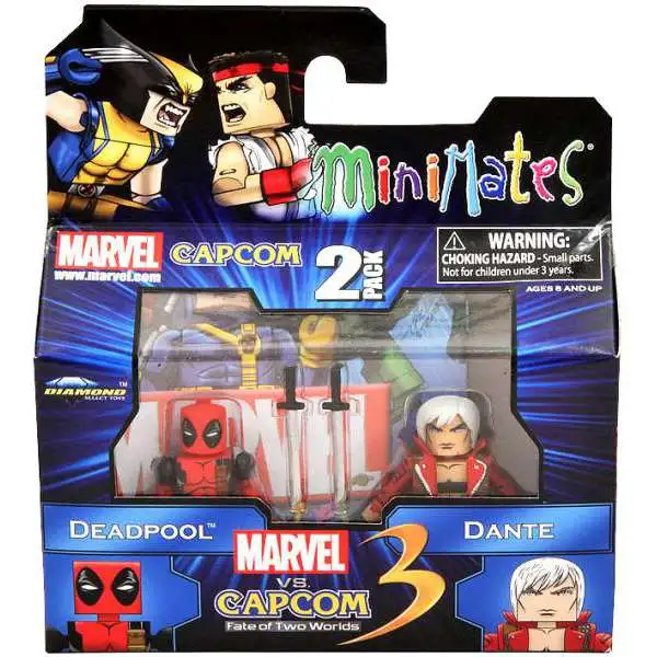 Marvel vs Capcom 3 Minimates Series 1 Deadpool vs. Dante Minifigure 2-Pack