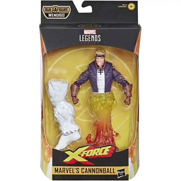 X-Force Marvel Legends Wendigo Series Cannonball Action Figure [90's Costume]