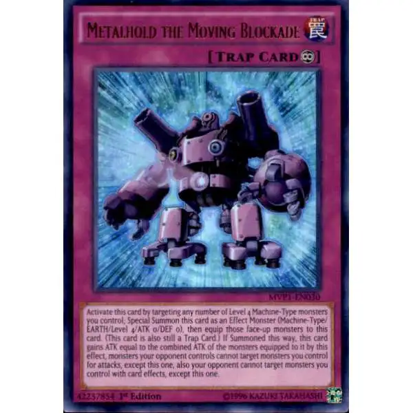 YuGiOh Dark Side of Dimensions Movie Ultra Rare Metalhold the Moving Blockade MVP1-EN030