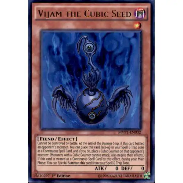 YuGiOh Dark Side of Dimensions Movie Ultra Rare Vijam the Cubic Seed MVP1-EN032