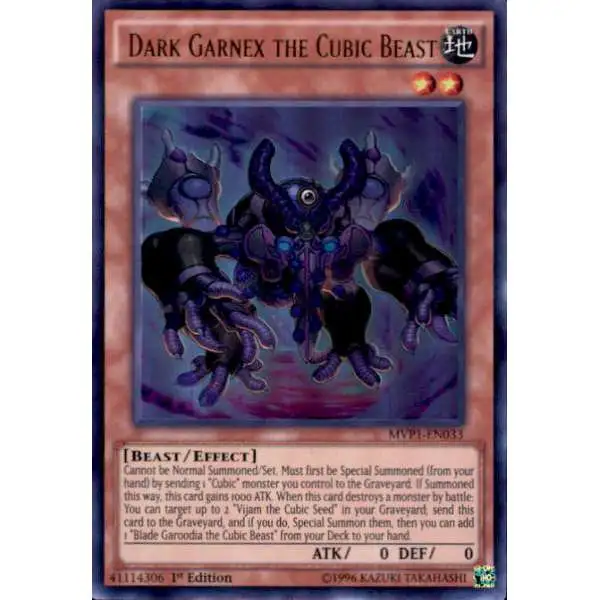 YuGiOh Dark Side of Dimensions Movie Ultra Rare Dark Garnex the Cubic Beast MVP1-EN033