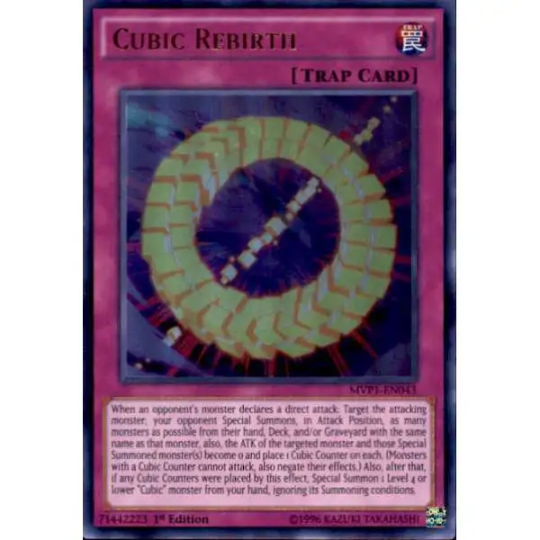 YuGiOh Dark Side of Dimensions Movie Ultra Rare Cubic Rebirth MVP1-EN043