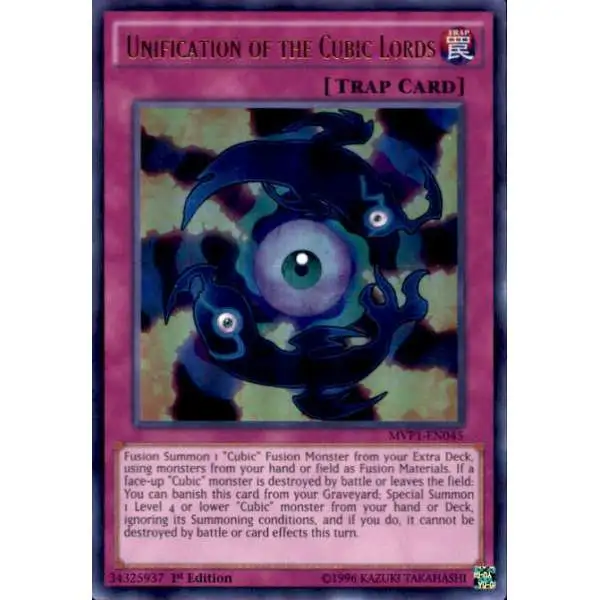 YuGiOh Dark Side of Dimensions Movie Ultra Rare Unification of the Cubic Lords MVP1-EN045