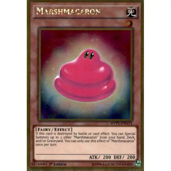 YuGiOh Dark Side of Dimensions Gold Edition Gold Rare Marshmacaron MVP1-ENG13