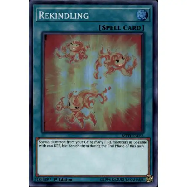 YuGiOh Mystic Fighters Super Rare Rekindling MYFI-EN055