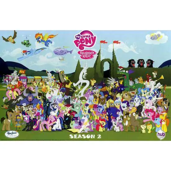 My Little Pony Friendship is Magic Hasbro Studios Season 2 11-Inch Poster