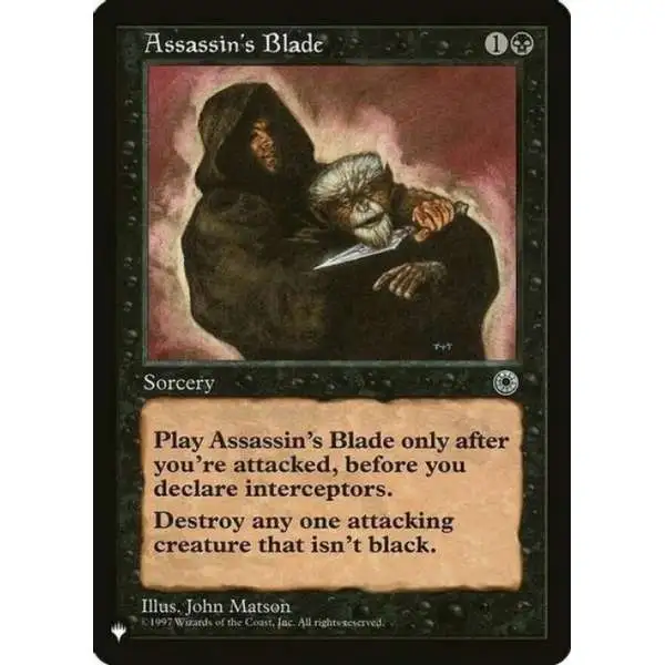 MtG Trading Card Game Mystery Booster Uncommon Assassin's Blade