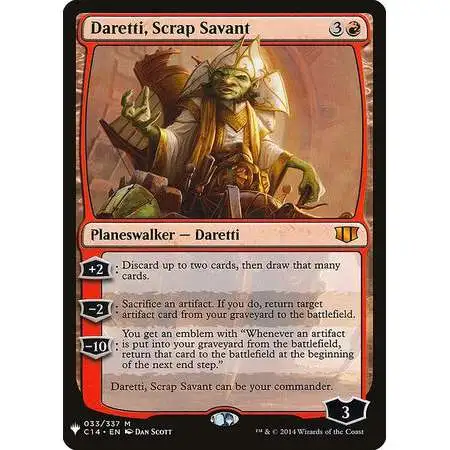 MtG Trading Card Game Mystery Booster / The List Mythic Rare Daretti, Scrap Savant #33