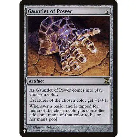 MtG Trading Card Game Mystery Booster / The List Rare Gauntlet of Power #255