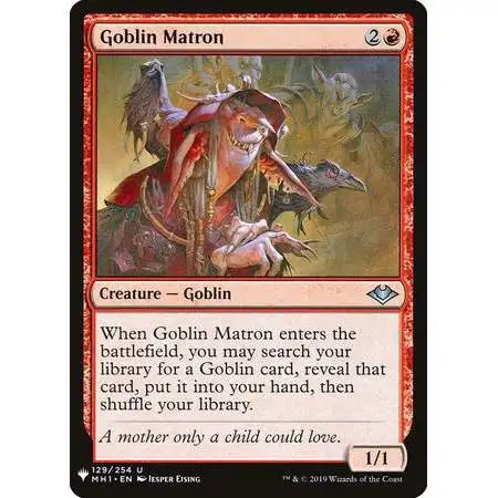 Magic The Gathering The List Single Card Uncommon Goblin Matron MH1-129 Modern  Horizons - ToyWiz