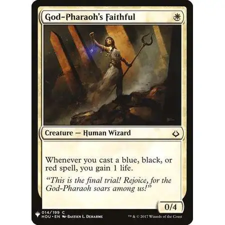 MtG Trading Card Game Mystery Booster / The List Common God-Pharaoh's Faithful #14