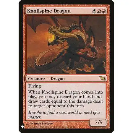 MtG Trading Card Game Mystery Booster / The List Rare Knollspine Dragon #98