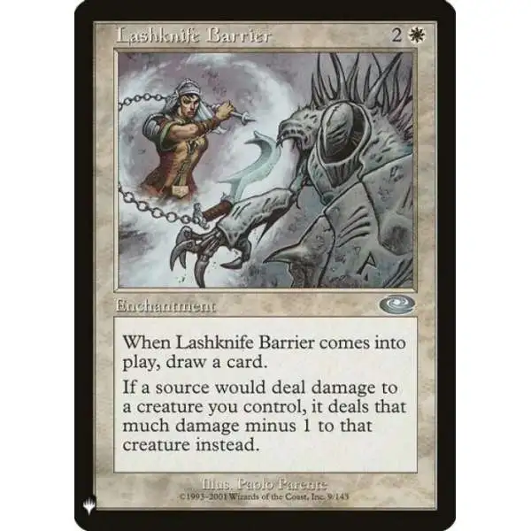 MtG Trading Card Game Mystery Booster Uncommon Lashknife Barrier #9