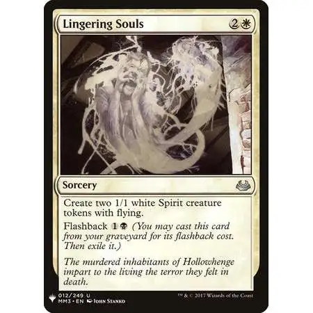 MtG Trading Card Game Mystery Booster / The List Uncommon Lingering Souls #12