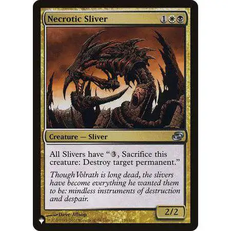 Magic The Gathering Commander Masters Single Card Uncommon Necrotic Sliver  932 FOIL - ToyWiz