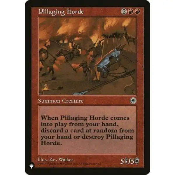 MtG Trading Card Game Mystery Booster Rare Pillaging Horde